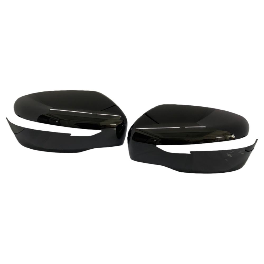 Door Mirror Cover For Nissan Qashqai J11 X-Trail T32 Rogue Sport 2014- Carbon Fiber Glossy Black Car Rearview Accessories