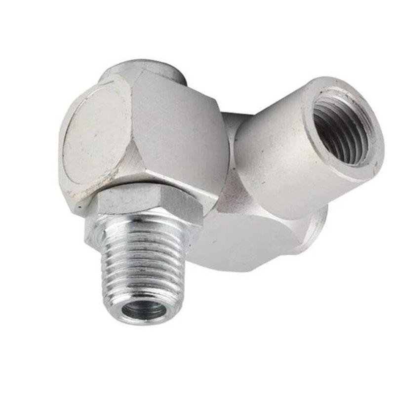

Pneumatic Part Universal 360 Swivel Air Hose Connector Adapter Flow Aluminum Alloy Tool Used For Compressor Pack of 1