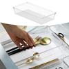 Clear Desk Drawer Organizer Cabinet Wardrobe Vanity Cosmetics Stationery Sundries Compartment