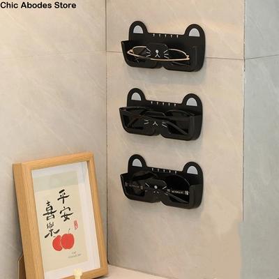 Multi-function Easy To Install Cat Glasses Frame Seamless Cute Wall Mounted Eyeglass Frame Sturdy Shelf Glasses Holder Home