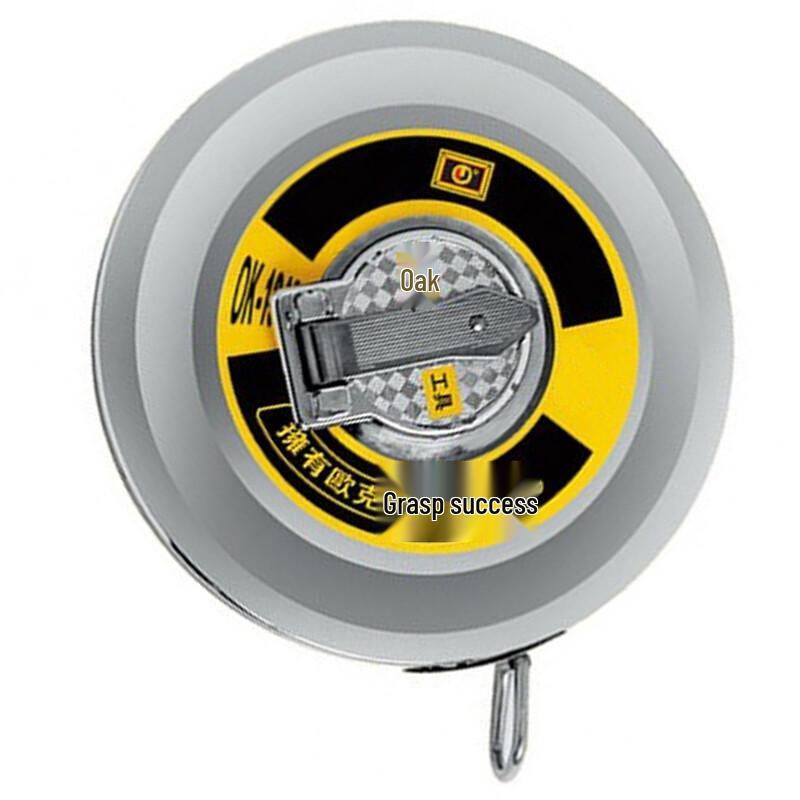 Ouke 50m Steel Measuring Tape with Iron Case