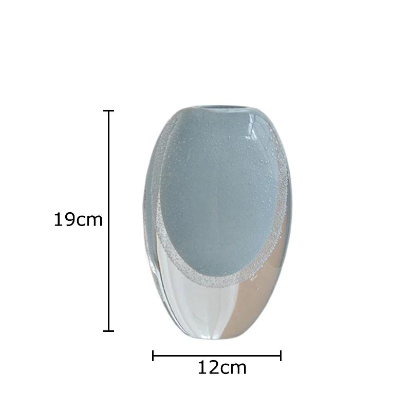 Lovely Colored Bubble Glass Vase Multiple Styles Plant Pots Table Decoration Flowers Arrangement Vases Room Aesthetic Decor