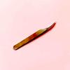 Dolphin Gold Precision Eyelash Tweezers with Feather Clip for Technicians