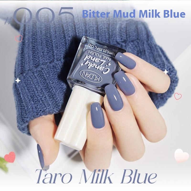 Ny Kudan Kudan neglelakk, bakefri, hurtigtørkende, rivende, lett duft 10 ml vannbasert neglelakk