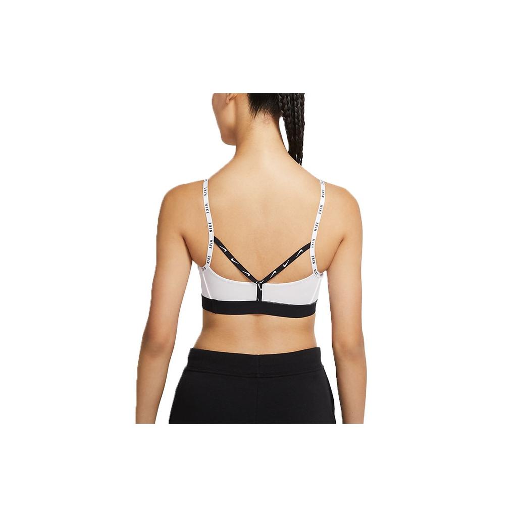 Nike Logo Strap Low Impact Support Tank Top Women Tops White DD1354-100