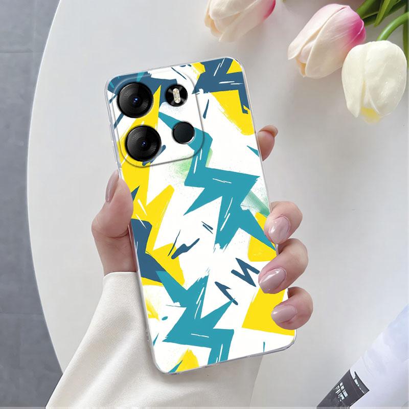 For Infinix Smart 7 Smart 6 HD Plus Case Luxury Protective Cover For Infinix Smart 5 India Marble Clear Soft Silicone Phone Case