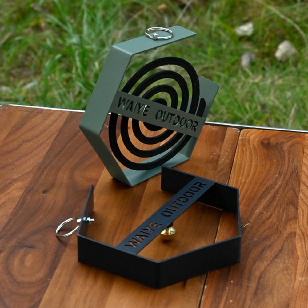 1/2Pcs Camping Mosquito Coil Tray Camping Tool Tourist Hiking Mosquito Coil Holder Camping Supplies Hanging Mosquito Coil Holder