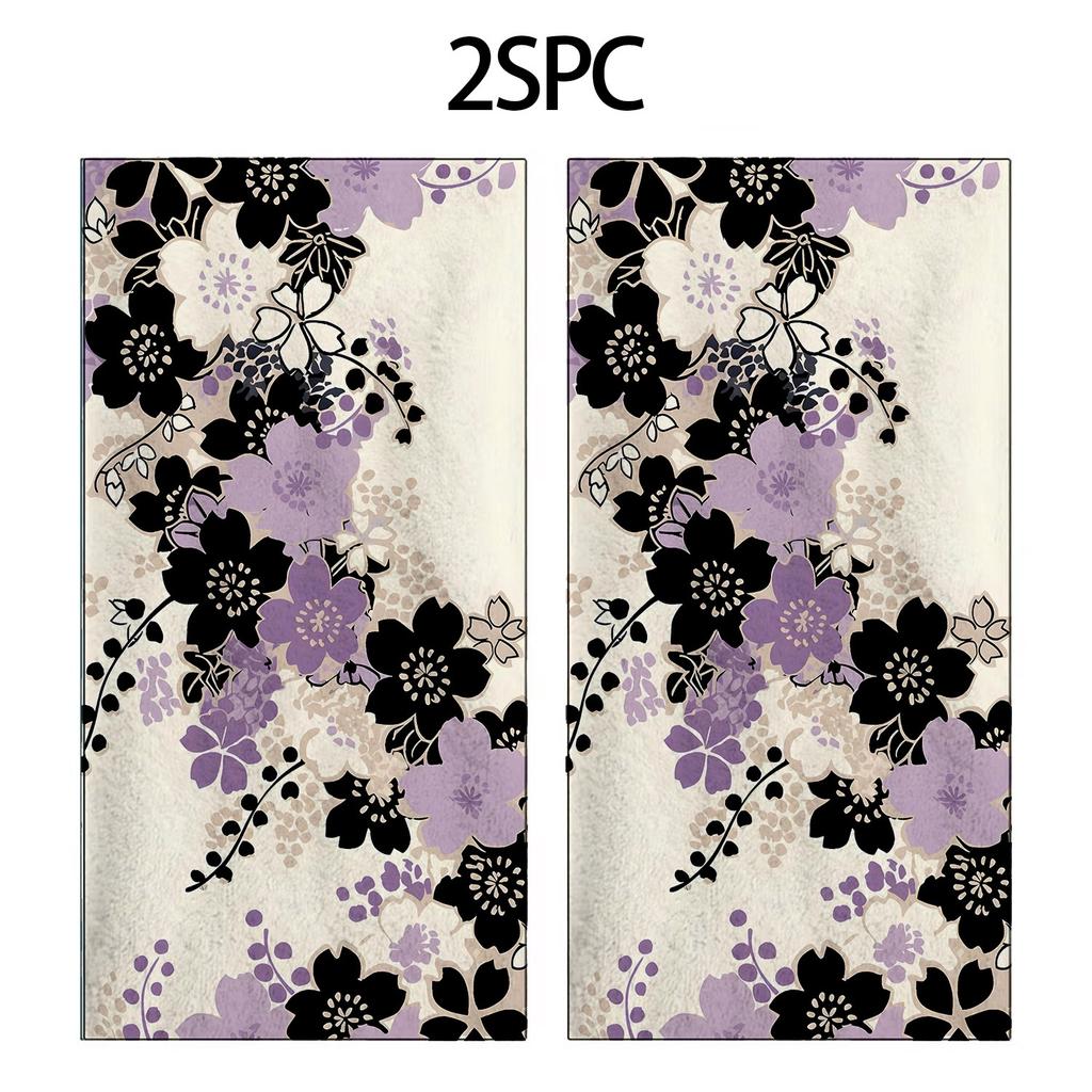 Japanese-style floral arrangement polyester microfiber beach towel is highly absorbent, suitable for swimming and beach outings
