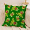 Funny K-Kermit The Frog Cushion Cover Soft Plush Fabric Double-Sided Printed Sofa Cushion Cover For All Seasons Home Decor Gift