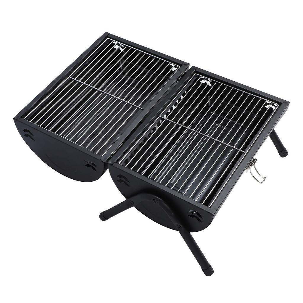 Charcoal Grill Portable Double Sided Chimney Stove Portable Barbecue Grill for Outdoor