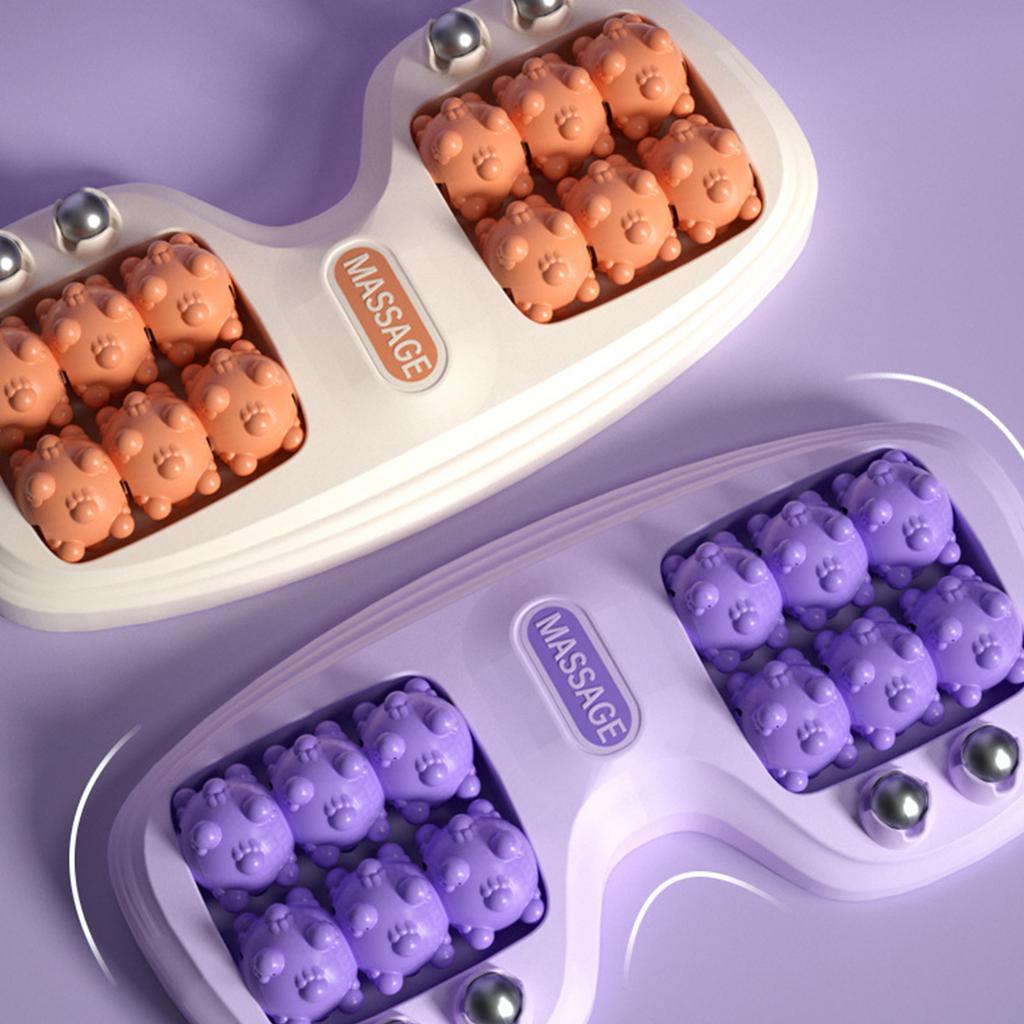 Portable Dual Foot Massage Roller Magnetic Bead Cat Claw Foot Therapy Massager Pressure Point Stimulation Magnetic Roller Gifts