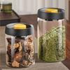 Glass Coffee Bean Tank Moisture-Proof Air Extraction Airtight Container  Tea Storage