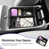 LUWU 2025 2026 Tucson Accessories For -2025 2026 Hyundai Tucson Center Console Organizer Armrest Storage Box Armrest Console Organizer Ert Tray