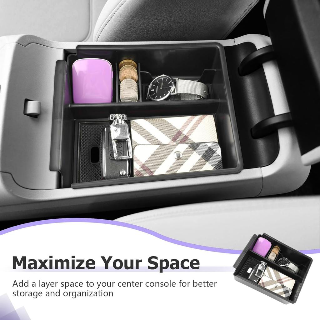 LUWU 2025 2026 Tucson Accessories For -2025 2026 Hyundai Tucson Center Console Organizer Armrest Storage Box Armrest Console Organizer Ert Tray