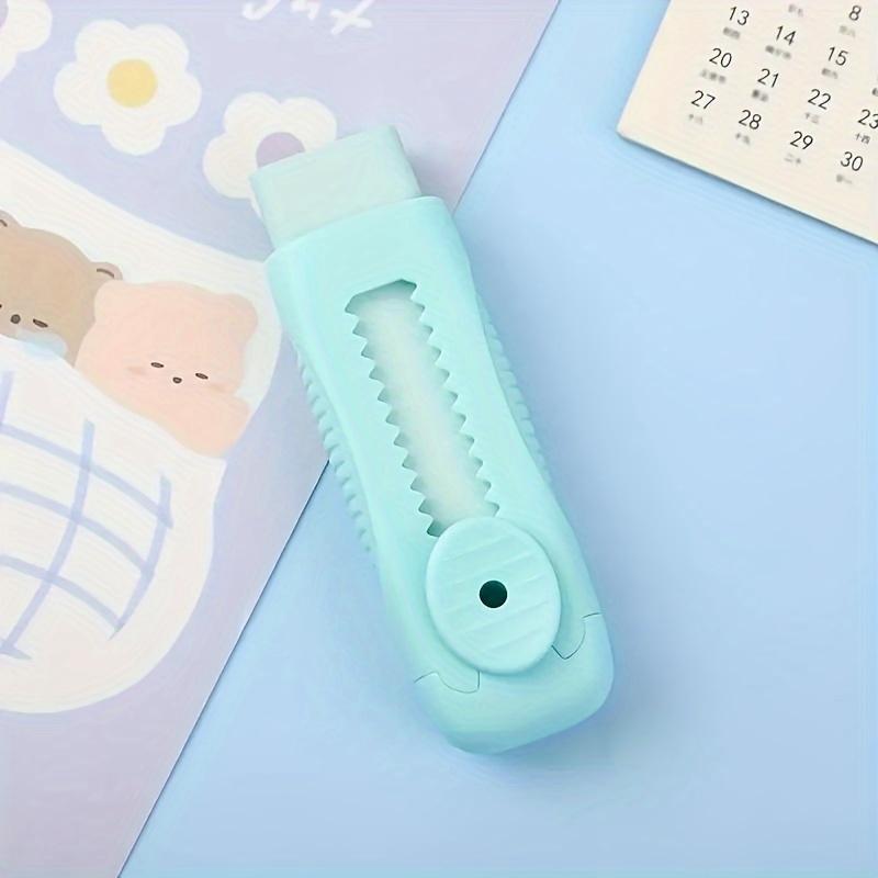 1pc Macaron-Inspired Push-Pull Eraser Assorted Colors, Ideal for Art & Office Use