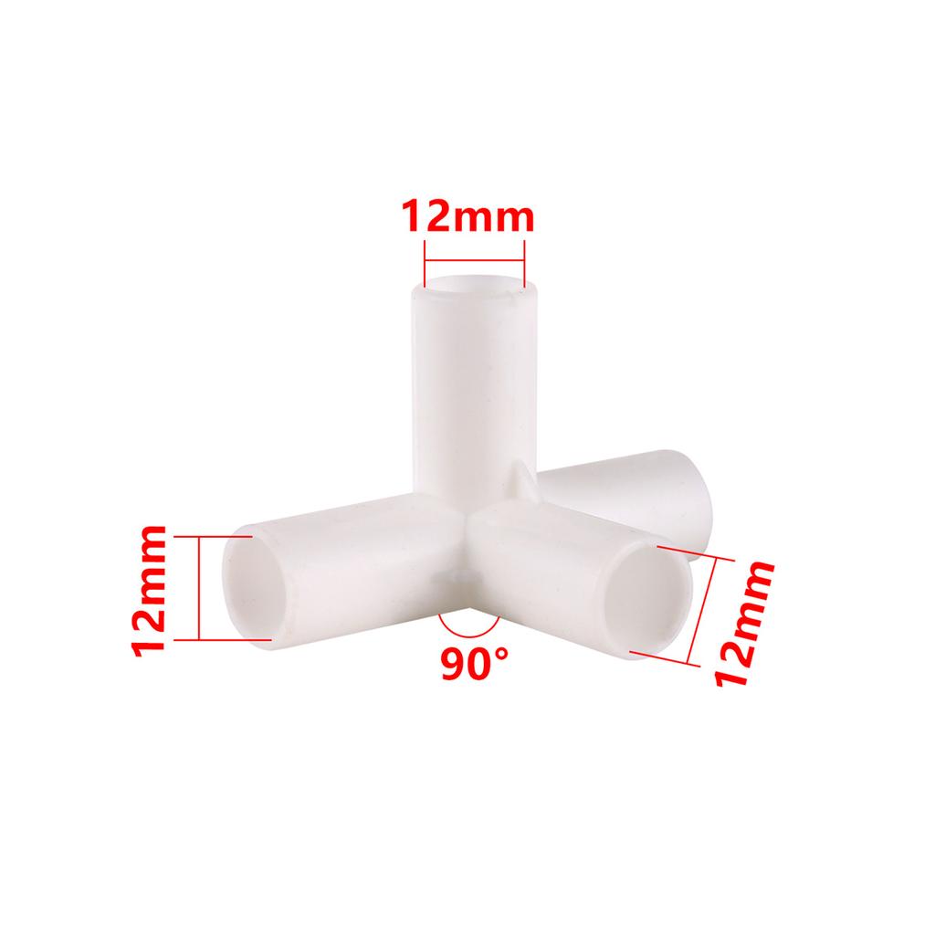 PVC-Verbinder Außendurchmesser 12mm Gerades Knie T-Stück 4-Wege-Verbindung 60/90/120/135 Grad T-Stück Gartenrohradapter DIY Zeltzubehör