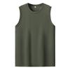2025 New Summer T-shirt Vest Men's Round Neck Casual Large Size