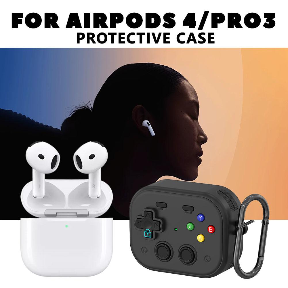 3D Game Console Protective Case For AirPods Pro 3 Cases Cover Liquid Silicone Design Earphone Protective Case With Cleaner Kit