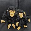 Chimpanzee Plush Doll Emotional Support Monkey Plush 9.84 Inch Soft Stuffed Animal Pillow Boxing Monkey Cuddle Buddy Stress Relief Comfort Toy for