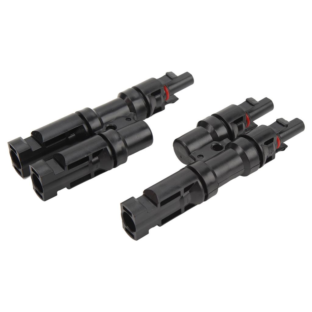 Solarsteckverbinder 3-fach T-Typ 1 zu 2 Verbinder für Parallelschaltung zwischen Solarmodulen