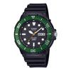 CASIO Analog 100M Water Rotating Calendar MRW-230H Men's Watch, Resistant, Aluminum, Bezel, Day/Date (Green) [Used]