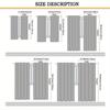 2pcs Insulated Blackout Letter Print Curtains – Machine-Washable Polyester for Bedroom   Living Room & Kitchen – Great Gift