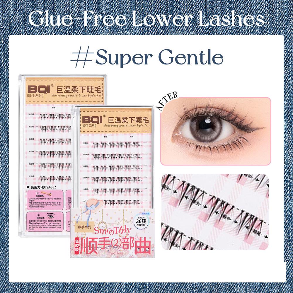 Natürlicher Look Vorgeklebte Unterwimpern Weich & Leicht Selbstklebende Wimpern Großes Volumen zur Auswahl