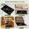 1Pcs Anti Fatigue Kitchen Rugs,  Black Cat Print Waterproof Non-Slip Thick Cushioned Kitchen Mat Heavy Duty Comfort Standing Mat for Kitchen