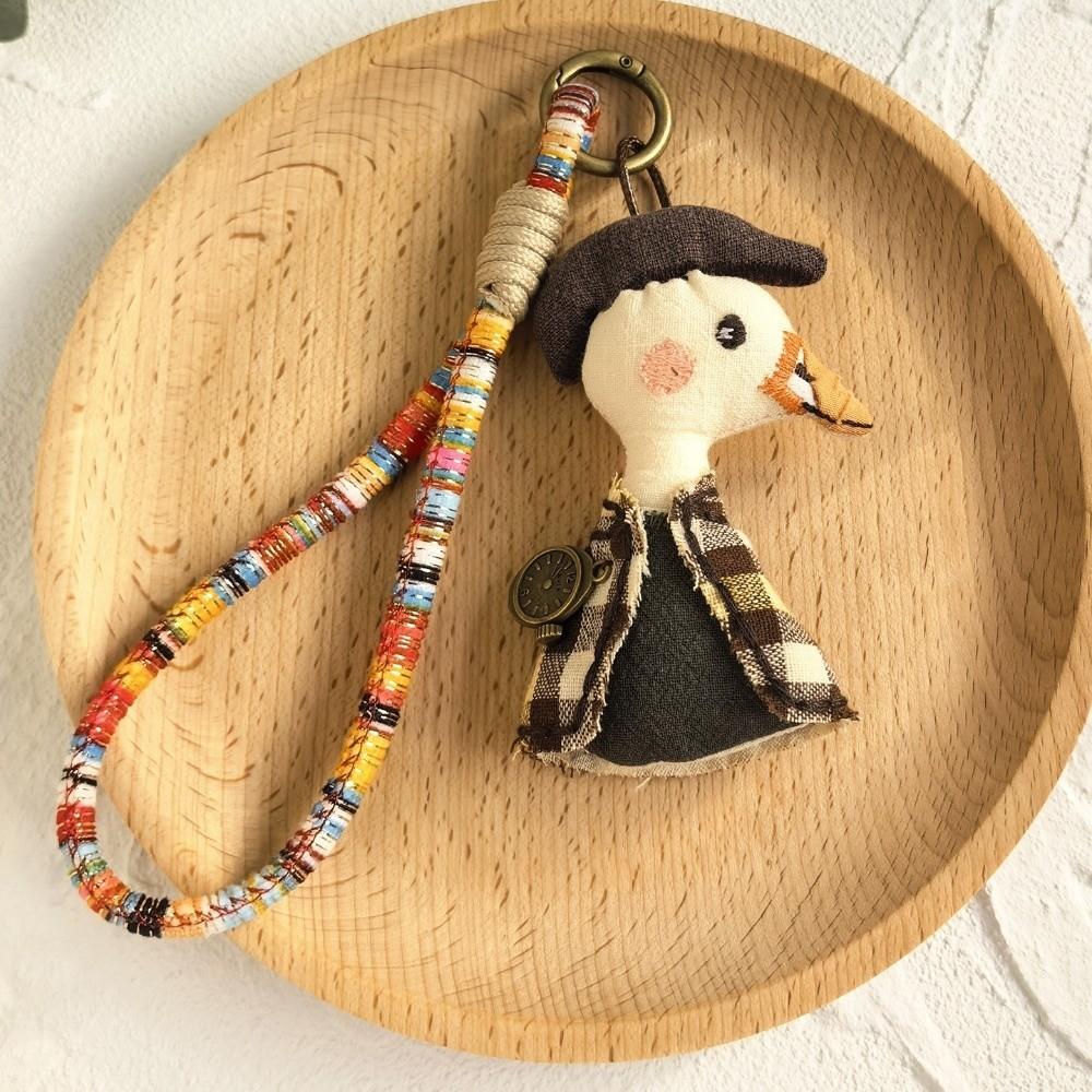 Kitty Handmade Animal Pendant Rabbit Korean Style Keychain Creative Cat Dog Keyring  Backpack Decor