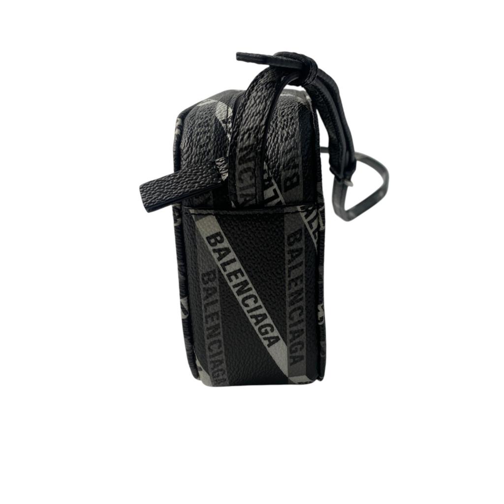 Used BALENCIAGAShoulder Bag Black White/gray Leather Women