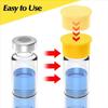 12Pcs/Pack Leak Free Glass Vials Protective Vial Caps Leak-Proof Reusable Bottle Cap Dust Plug Sealer Stopper