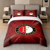 3Pcs Bedding SetFeyenoord Soft Bed Sheet and Two Pillowcases Home Bedroom Decor