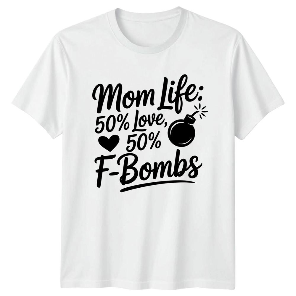 Mom Life 50 Love 50 Unisexs TShirt Funny Mom Parenting Mothers Day Gift S