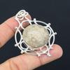 Womens Day Deal Fossil Coral Stone Birthday Trendy Pendant 925 Sterling Silver