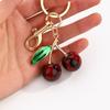 Unique Resin Cherry Pendant With Leopard Print Designs Purse Charm For Fashionable Women And Accessory Collectors