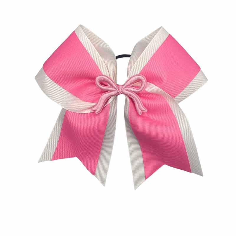 Pink Double-Layer Bow Hair Tie for Children - European and American Style розовый