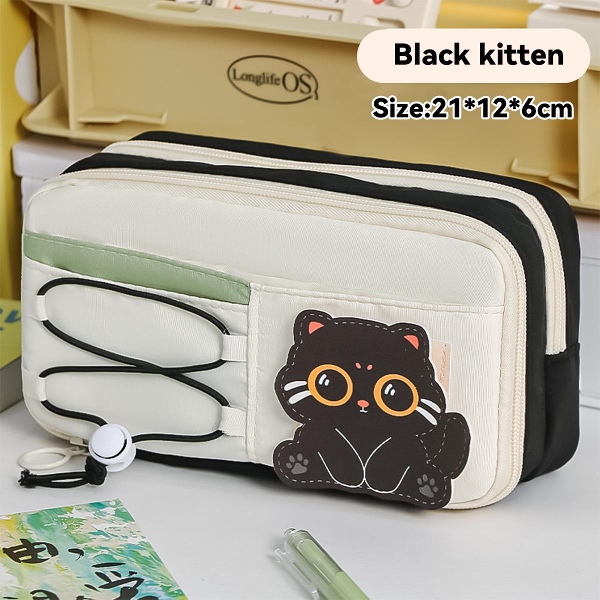 

Многослойный пенал Прозрачный пенал большой вместимости Школьные принадлежности Канцелярские товары Милый пенал для девочек