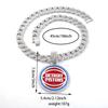 Hip Hop Euro-American Detroit Pistons Detroit Pistons Alloy Pendant Cuban Chain Necklace