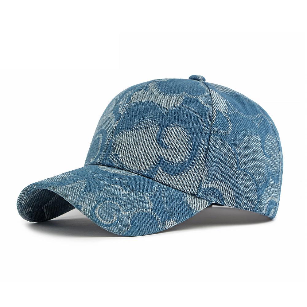 Jacquard Denim Baseball Cap Spring Summer Sunscreen Sun Hat Vintage Cap