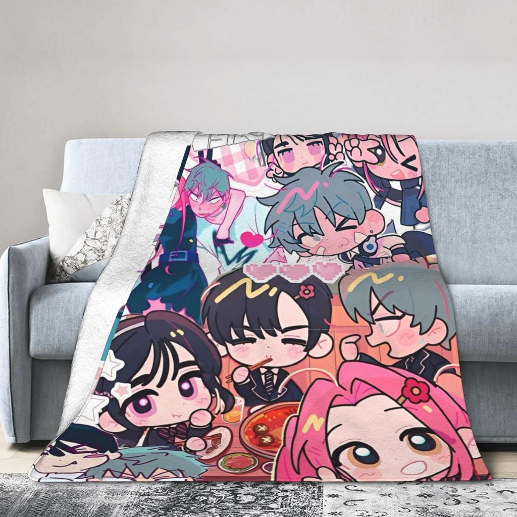 Alien Stage Anime Blanket Flannel Decoration Breathable Lightweight Throw Blankets for Sofa Car Rug Piece