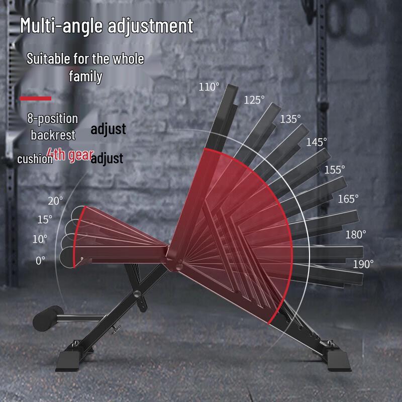 Jieruite Home Multi-functional Adjustable Fitness Bench