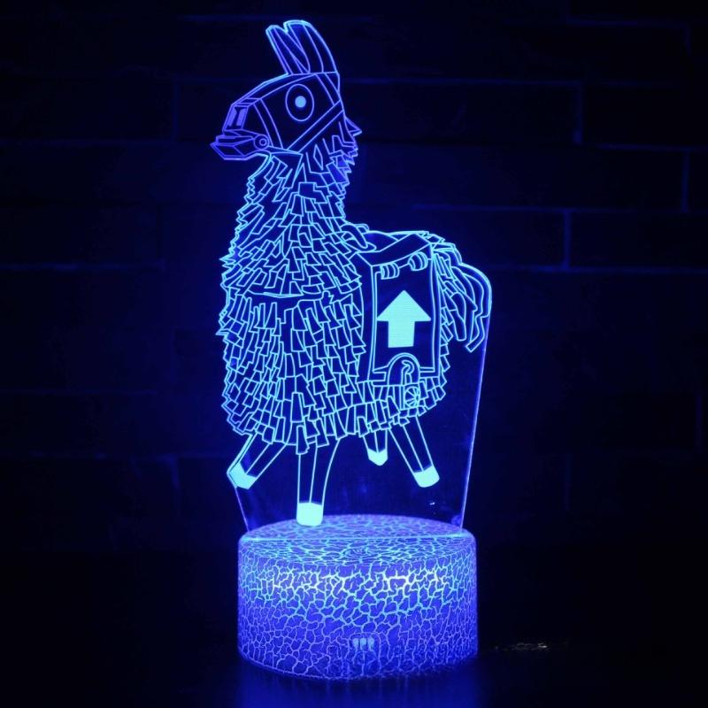 Fortnite 3D Anime Lampe Aktivität Cosplay Muster LED Nachtlicht Gamer Dekoration Niedlich und Charmant Tischlampe Anime Zimmerdekoration Geschenk Spielzeug