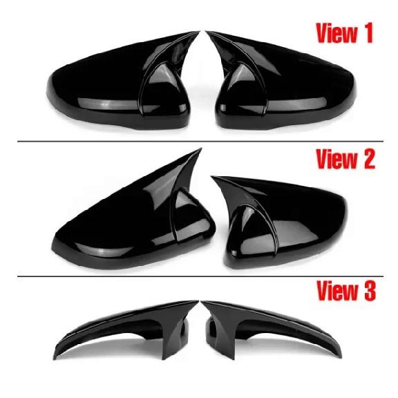 2x Carbon Look Side Wing Mirror Cover For VW For Volkswagen Golf 6 MK6 GTI GTD 2009-2013 Side Rear View Mirror Cap Cover bbd