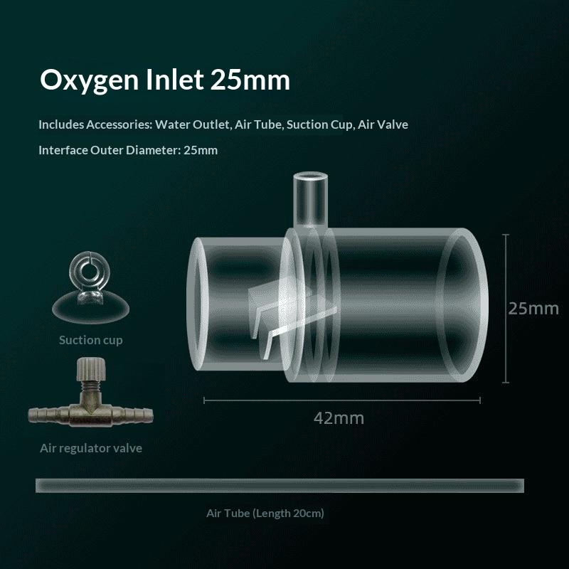 1Set Safe Aquarium Accessories Acrylic Clear Aquarium Fish Tank Water Pump Filter Water Outlet Nozzle Increasing Oxygen Air