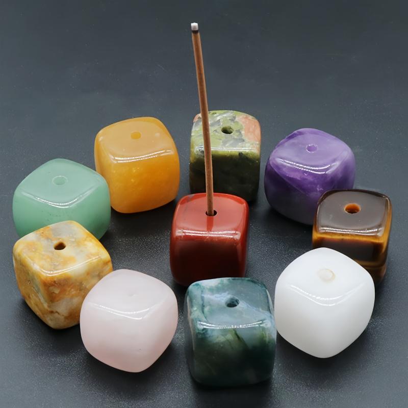 1 Stück, Mini-Ständerbasis Naturstein Dekoration geeignet für Halloween, Herbst, Weihnachten