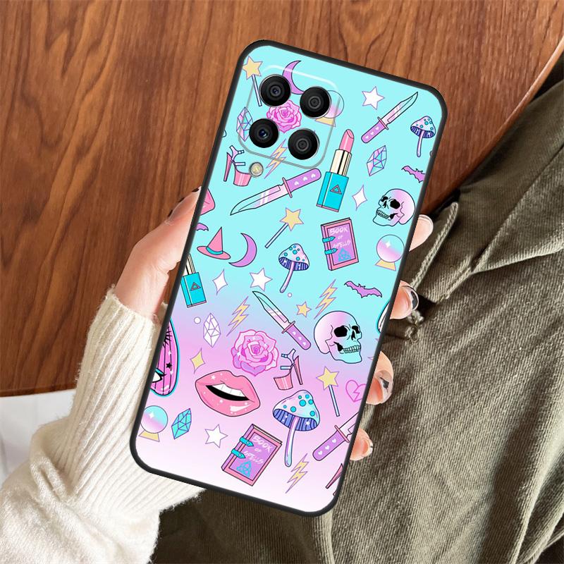 Girly Pastel Witch Goth Case For Samsung Galaxy M11 M21 M31 M35 M12 M13 M14 M15 M16 M36 M56 M53 M32 M52 M55 M34 M54