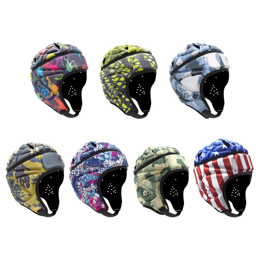 Rugby Helmet Ultralight Adjustable Protective Gear Protective Cap Headgear for Flag Football Sports Baseball Playing Training