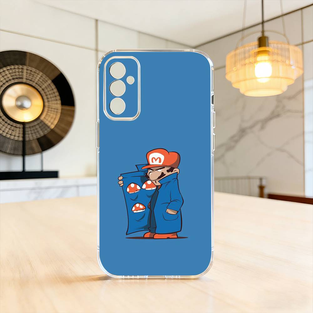 Funny Super Z-MarioS Bros Phone Case For SamsungA10,12,20,21S,30,31,40,50,51,52,70,71 Transparent Cover