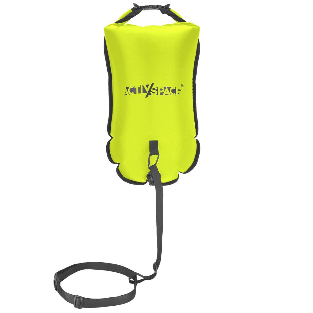 3-in-1 aufblasbare Sicherheitsboje, Trockentasche + Rucksack - grün