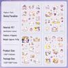 Yuezhen Gulu Cute Cartoon PET Die-Cut Journal Stickers for Kids